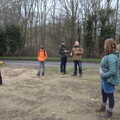 We stand around where the B-17 crashed, Cameraphone Catch-up and a B-17 Crash, Brome, Suffolk - 4th February 2023
