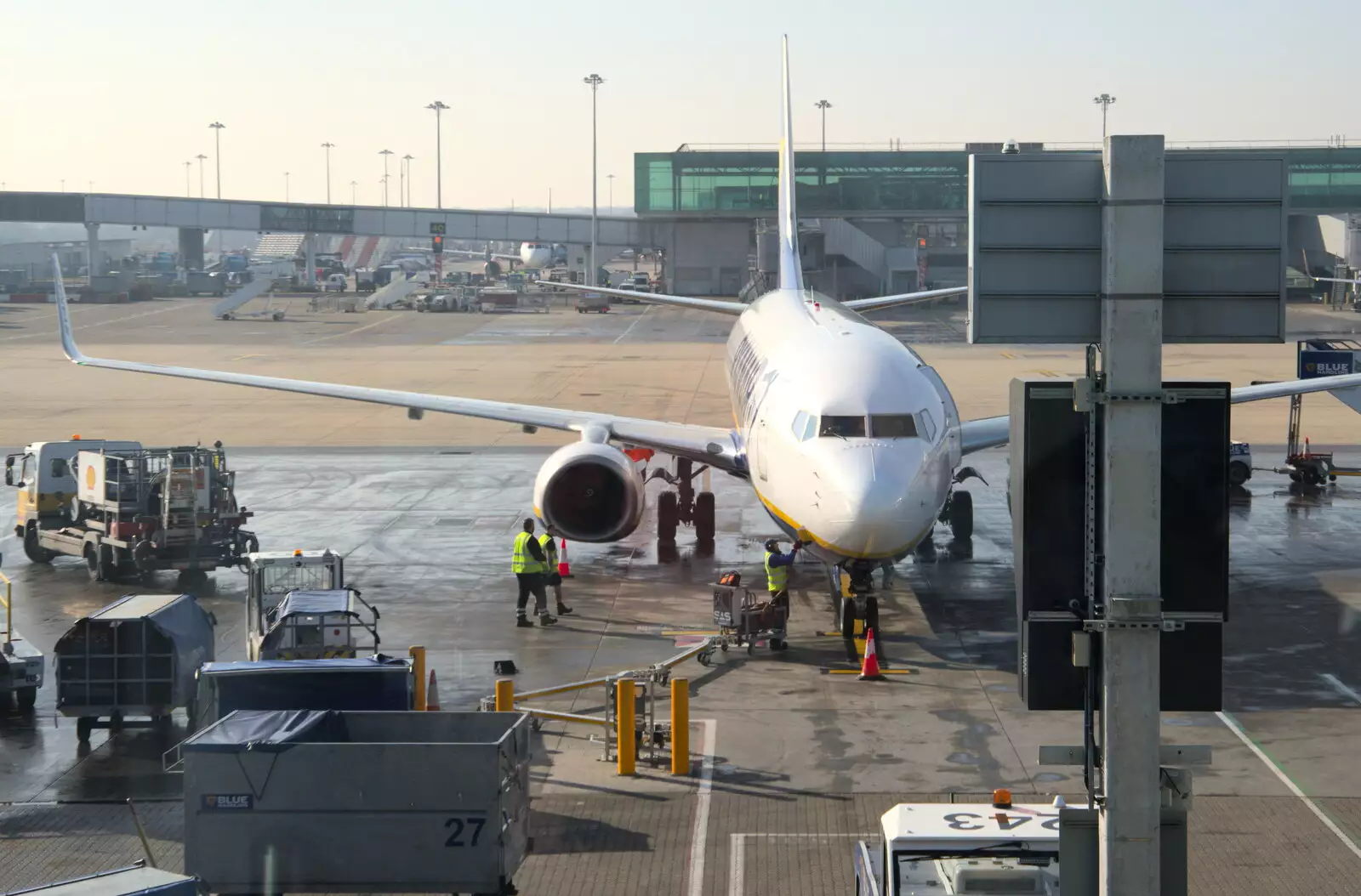 Our flying bus awaits, from Blackrock North and Newgrange, County Louth, Ireland - 16th February 2023