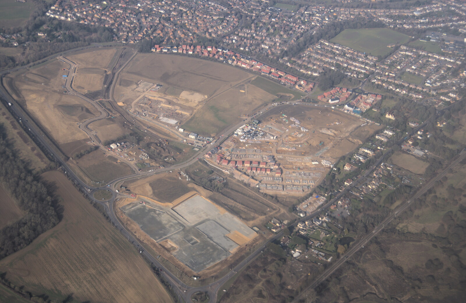 Blackrock North and Newgrange, County Louth, Ireland - 16th February 2023: A new housing estate gets slapped up somewhere