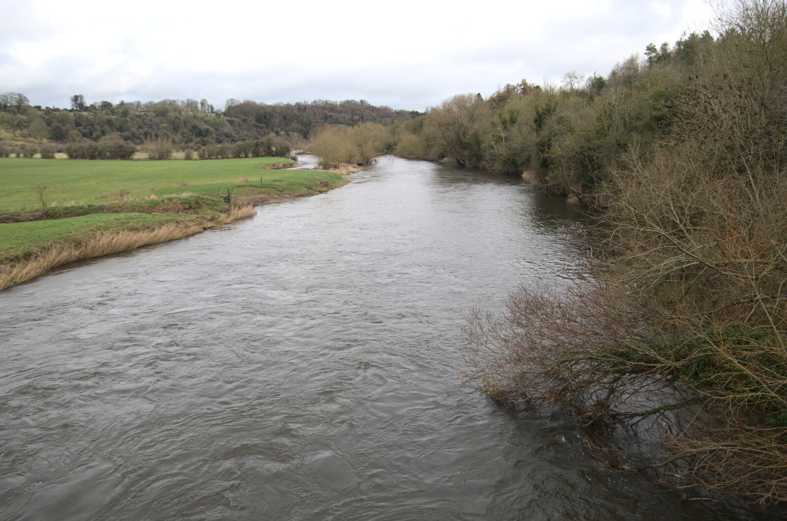 Blackrock North and Newgrange, County Louth, Ireland - 16th February 2023: The River Boyne
