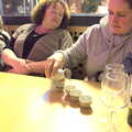 Isobel pours a bit of sake, Blackrock North and Newgrange, County Louth, Ireland - 16th February 2023
