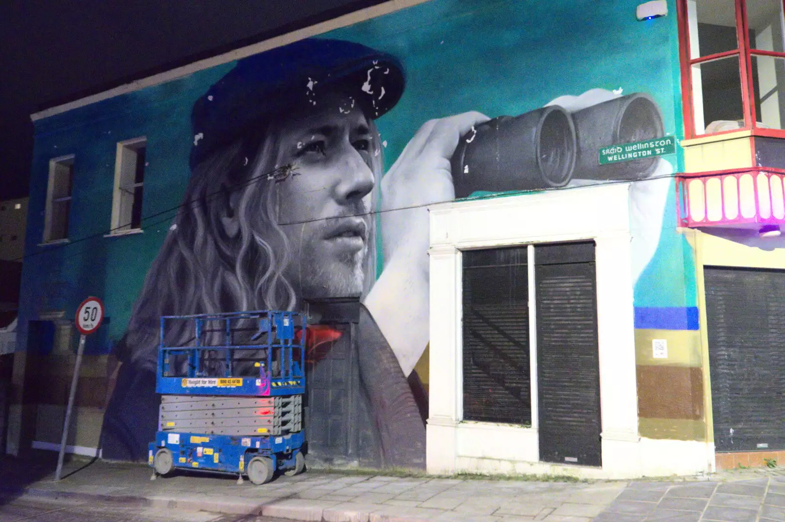 A cool mural on Wellington Street, from Blackrock North and Newgrange, County Louth, Ireland - 16th February 2023