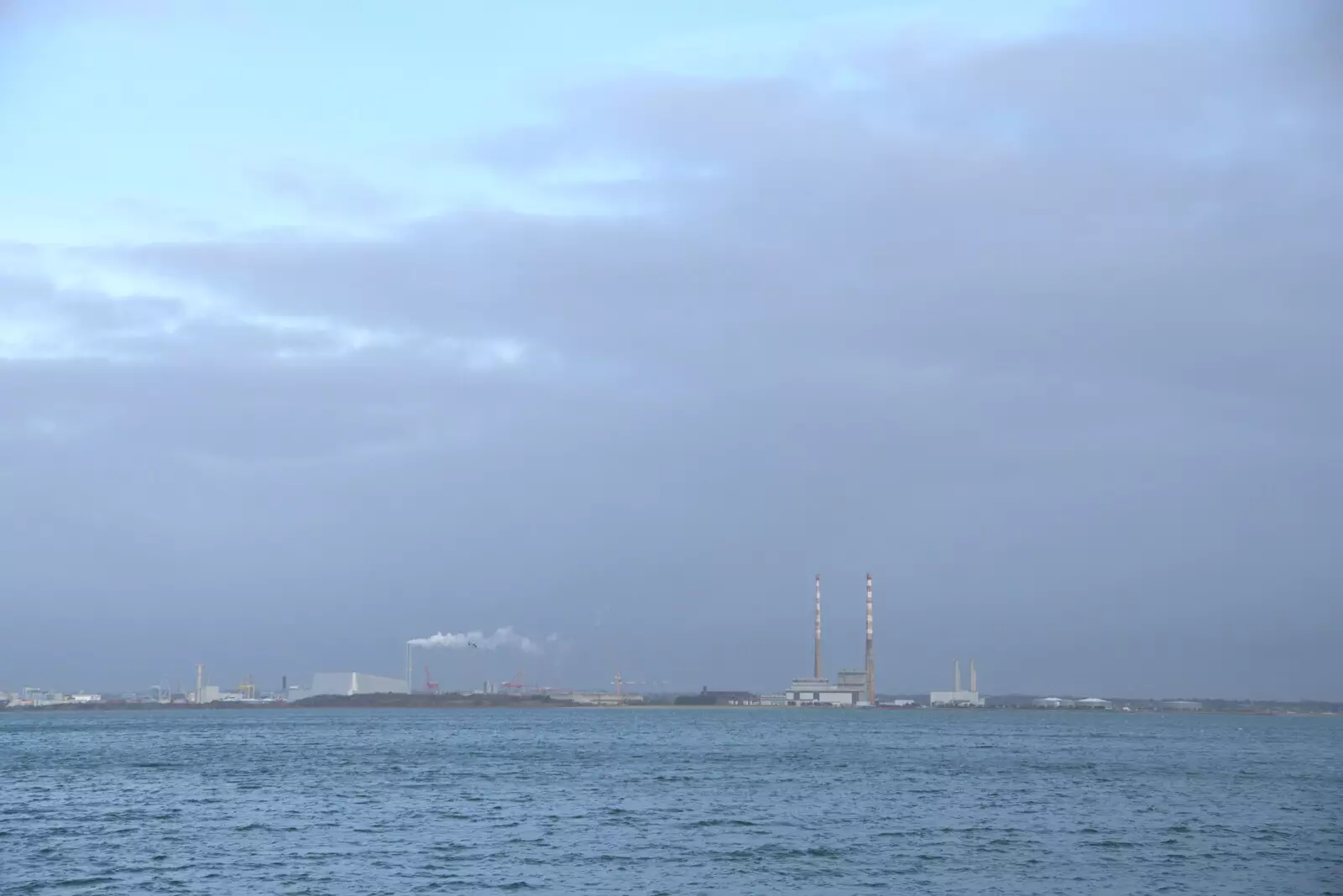 Poolbeg generating station and the Winkies, from The Dead Zoo, Dublin, Ireland - 17th February 2023