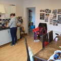 Isobel and Evelyn in the kitchen, The Dead Zoo, Dublin, Ireland - 17th February 2023