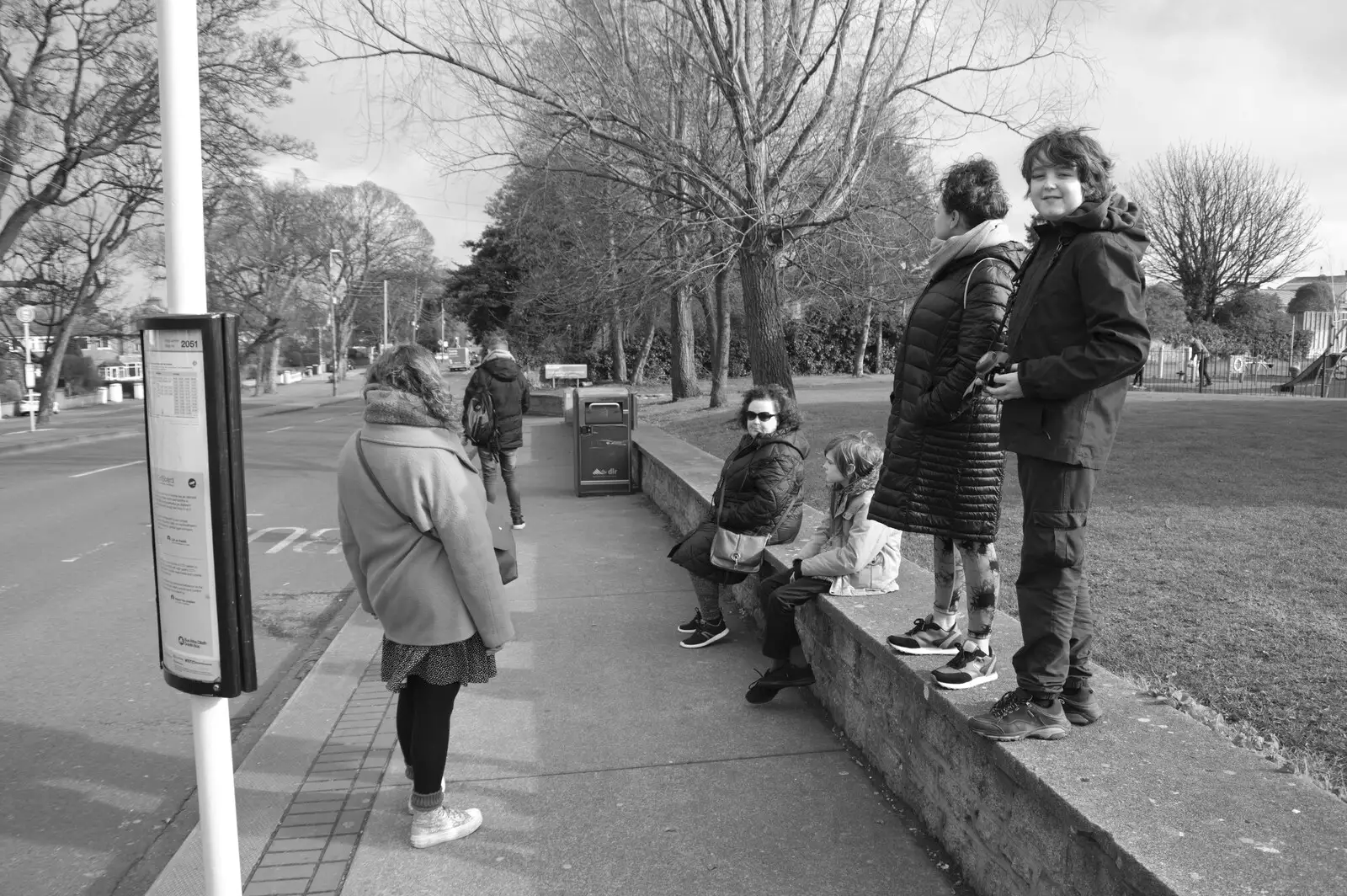 We hang around waiting for the bus, from The Dead Zoo, Dublin, Ireland - 17th February 2023