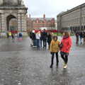 Harry and Isobel stride around Trinity College, The Dead Zoo, Dublin, Ireland - 17th February 2023