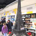 There's a huge Lego Eiffel Tower in the Lego shop, The Dead Zoo, Dublin, Ireland - 17th February 2023