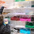 Fred loads up a pick'n'mix Lego tub, for €19, The Dead Zoo, Dublin, Ireland - 17th February 2023