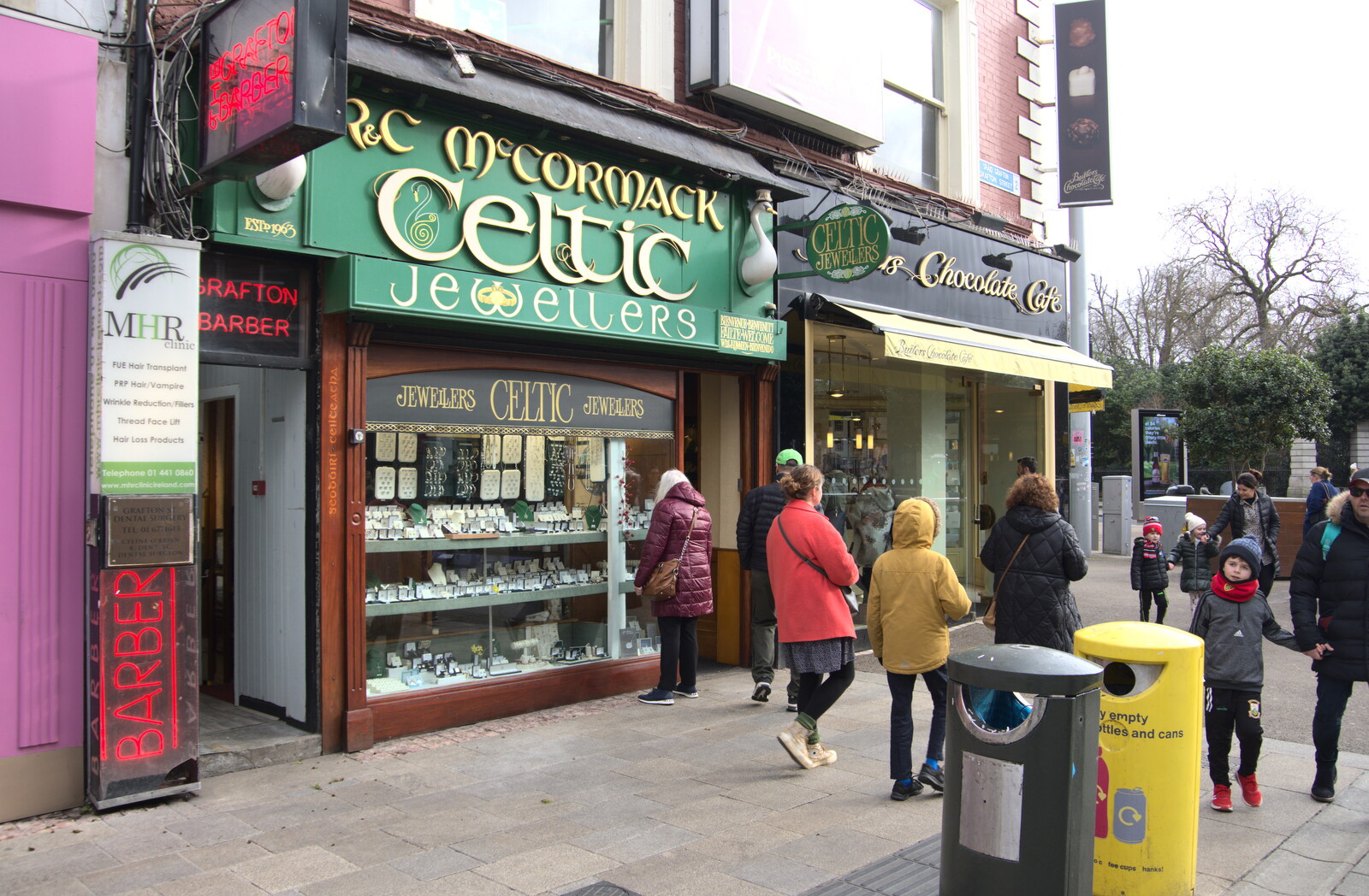 The Celtic Jewellers on Grafton Street from The Dead Zoo, Dublin, Ireland - 17th February 2023