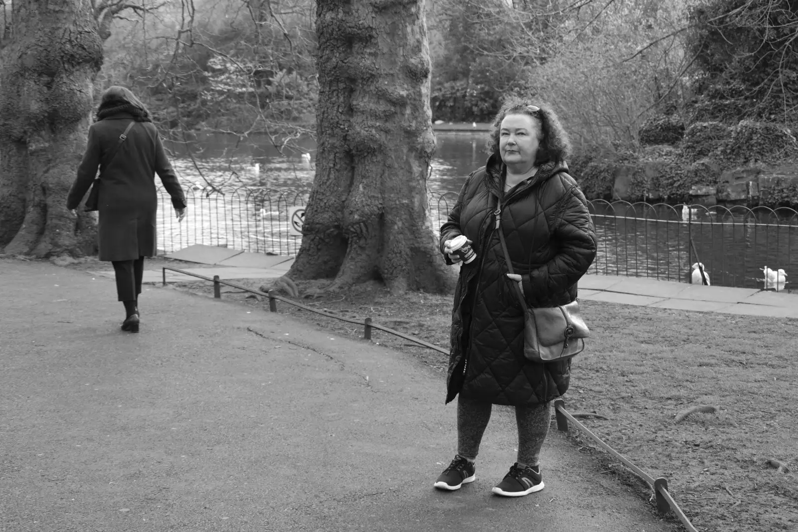 Da Wheeze hangs around in St. Stephen's Green, from The Dead Zoo, Dublin, Ireland - 17th February 2023