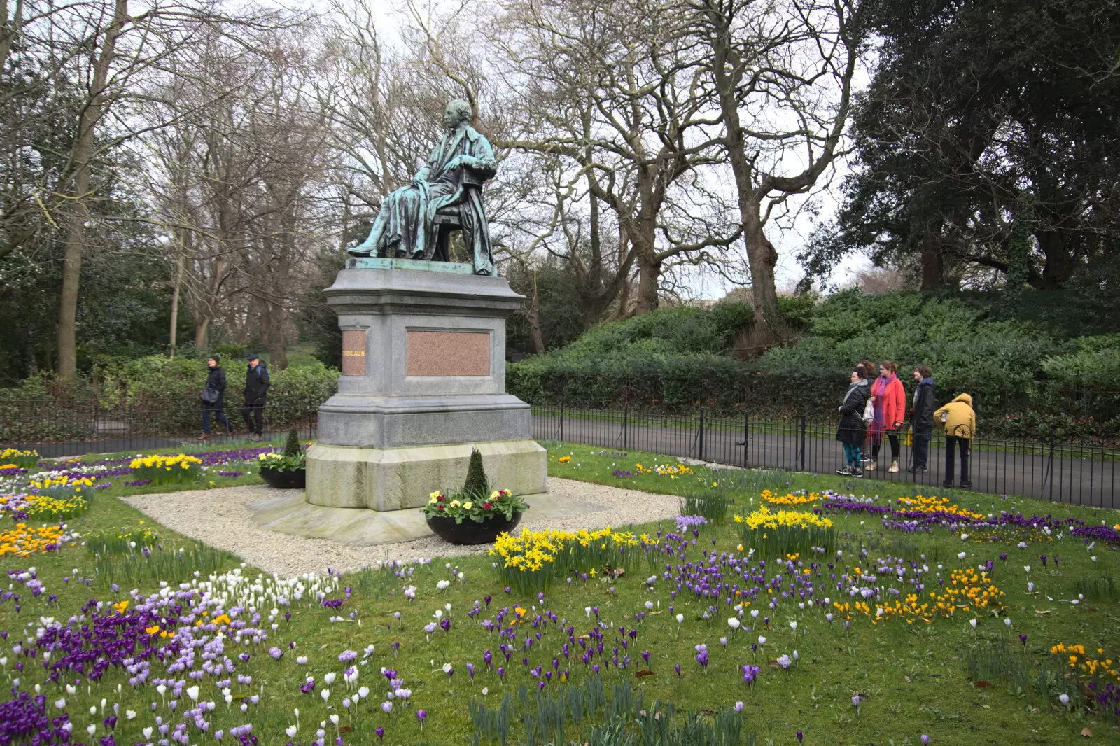 Crocii are out in the park, from The Dead Zoo, Dublin, Ireland - 17th February 2023