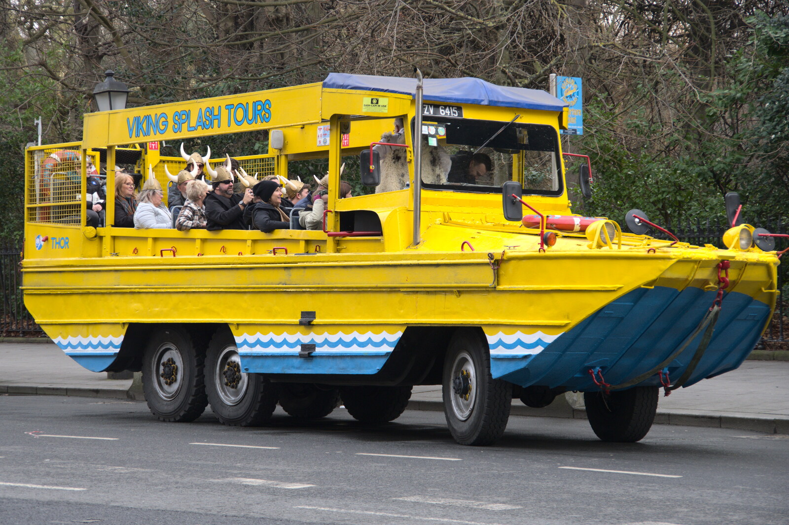 The Dead Zoo, Dublin, Ireland - 17th February 2023: A Viking Splash Tour 'duck'