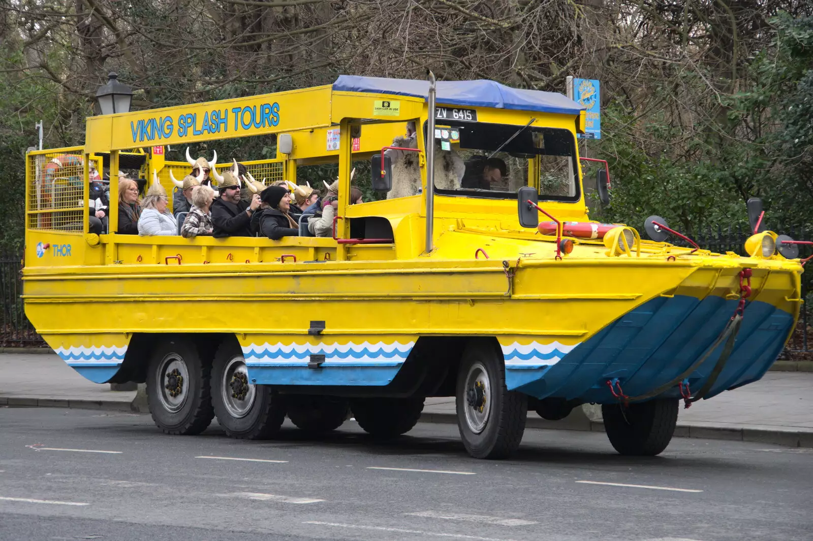 A Viking Splash Tour 'duck', from The Dead Zoo, Dublin, Ireland - 17th February 2023