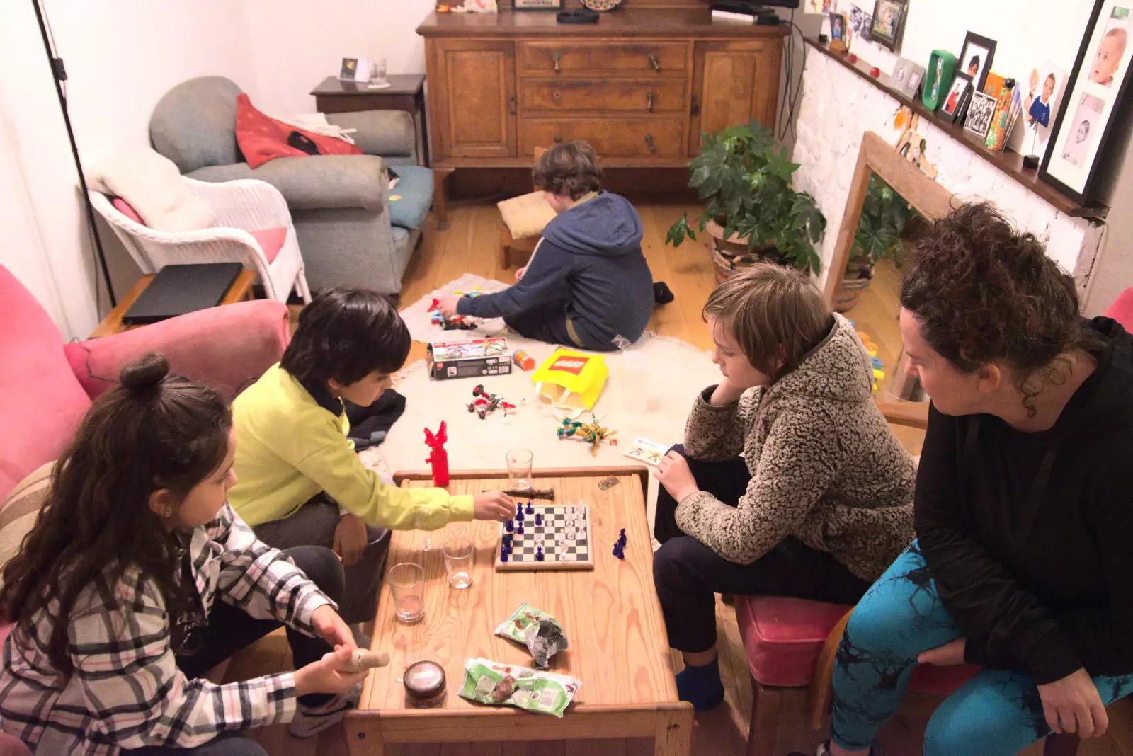 Nicholas and Harry play chess, from The Dead Zoo, Dublin, Ireland - 17th February 2023