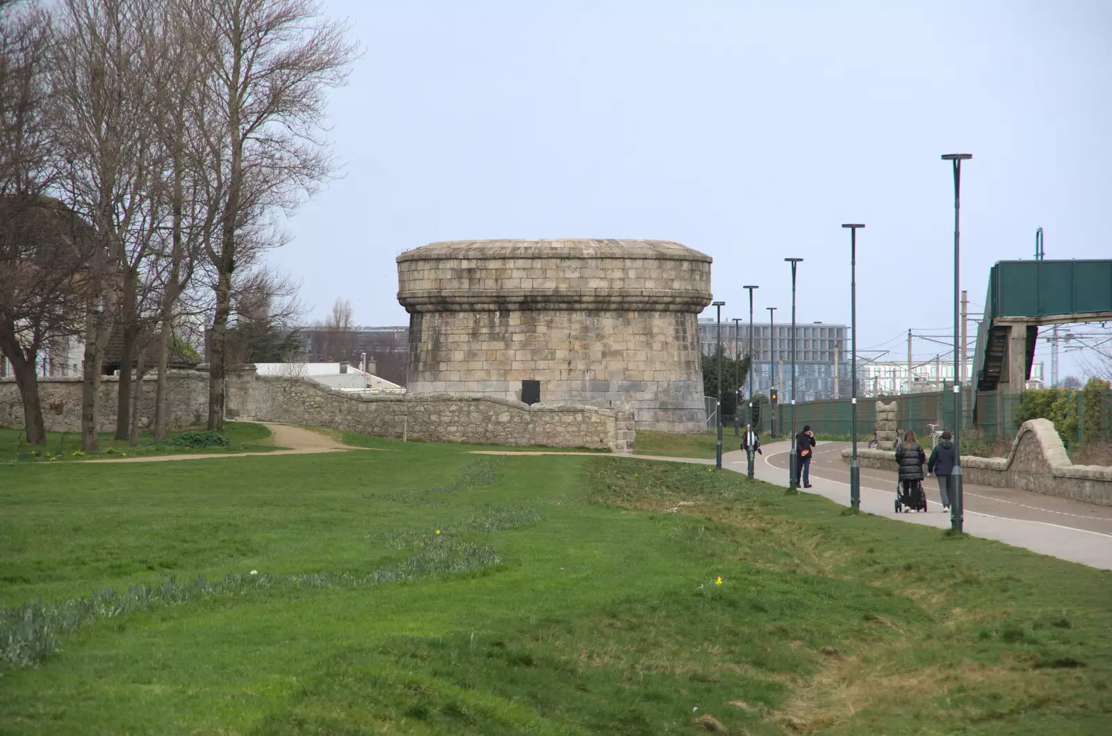 The Blackrock Martello tower, from The End of the Breffni, Blackrock, Dublin - 18th February 2023