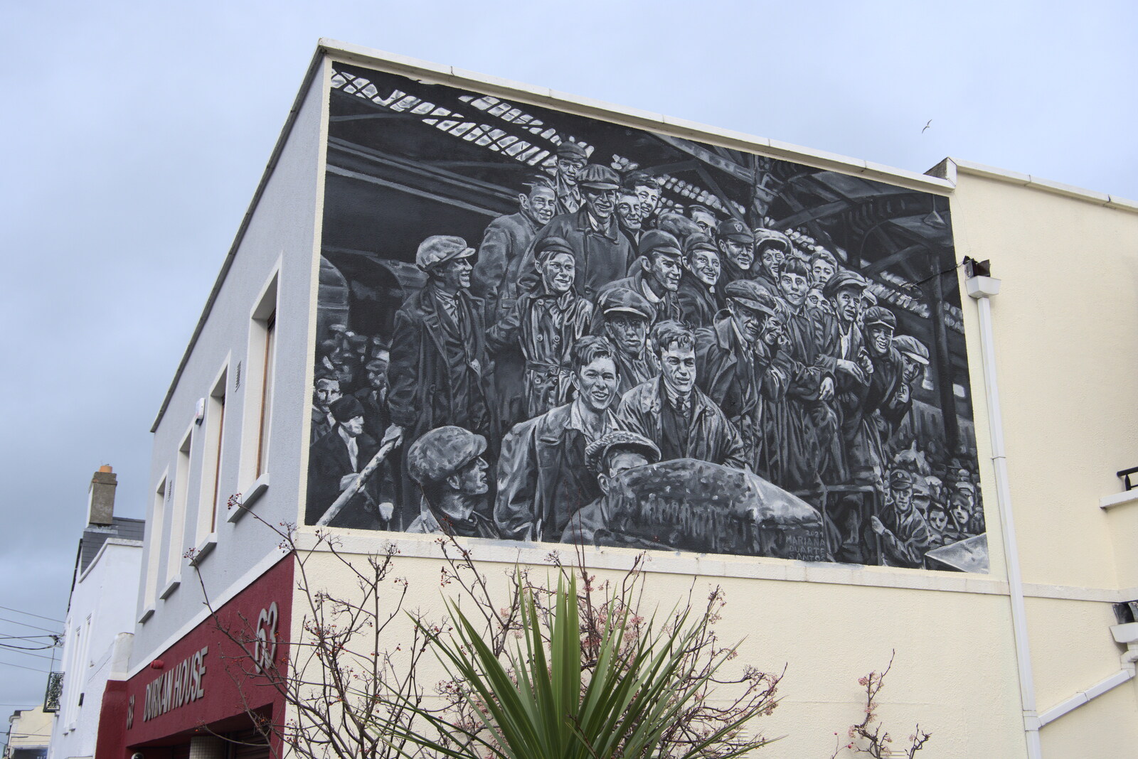 The End of the Breffni, Blackrock, Dublin - 18th February 2023: A big mural on a wall on York Road