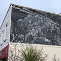 A big mural on a wall on York Road, The End of the Breffni, Blackrock, Dublin - 18th February 2023