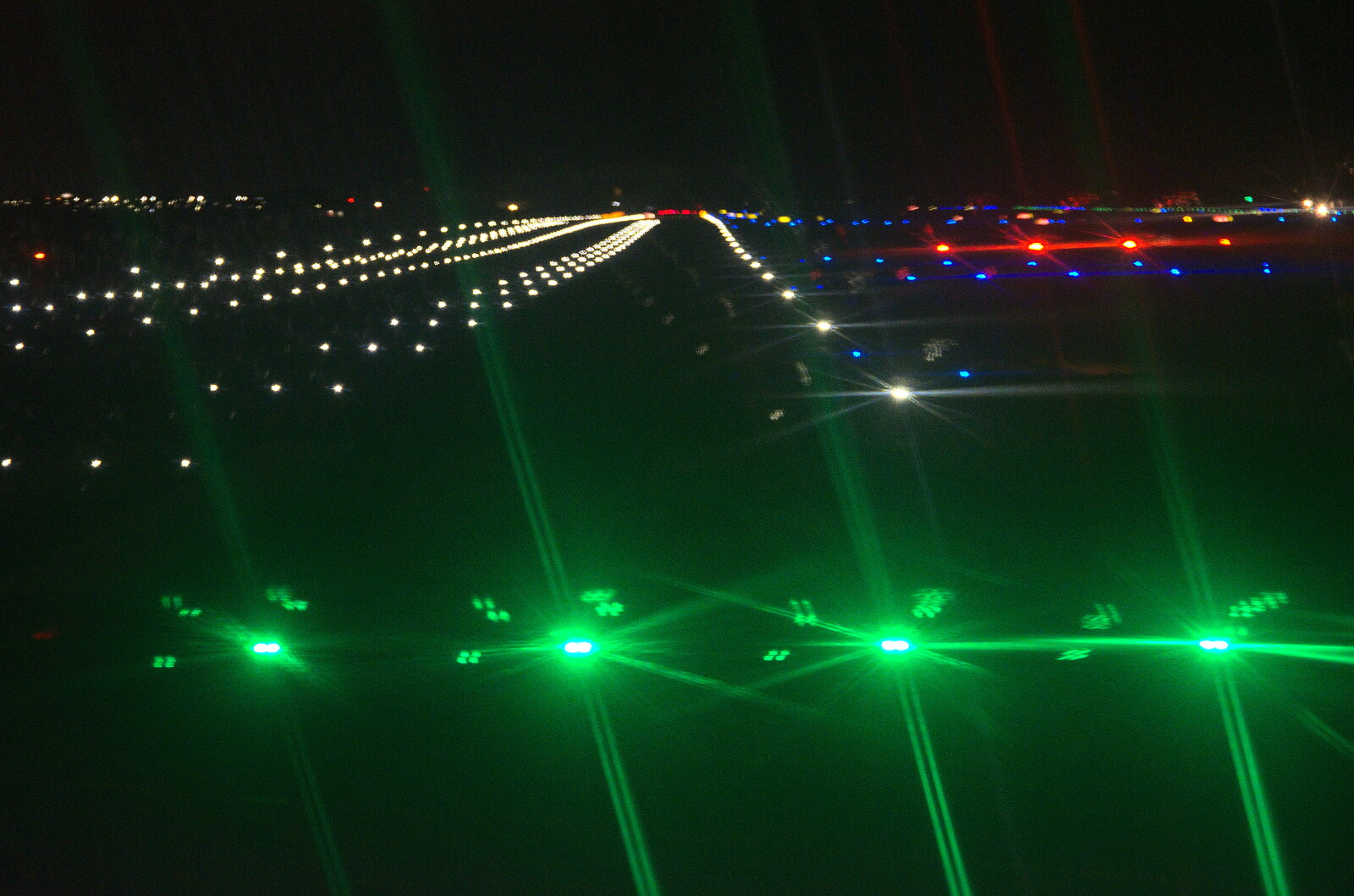 The End of the Breffni, Blackrock, Dublin - 18th February 2023: Funky disco runway lights