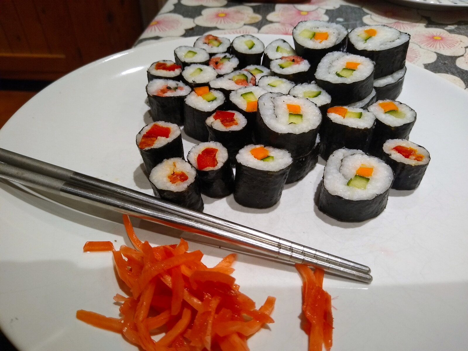 The Detectorists, and a Trip to the Market, Norwich - 25th February 2023: Fred's latest batch of home-made sushi
