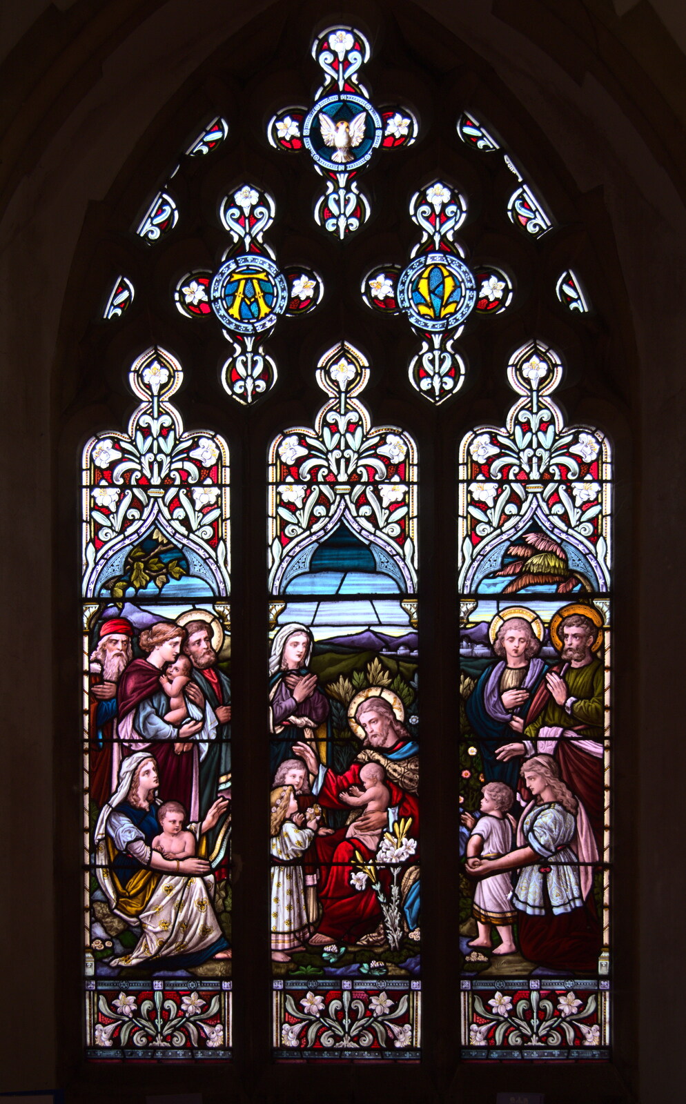 Lunch in Harleston, Norfolk - 1st March 2023: Nice stained window in St. John the Baptist