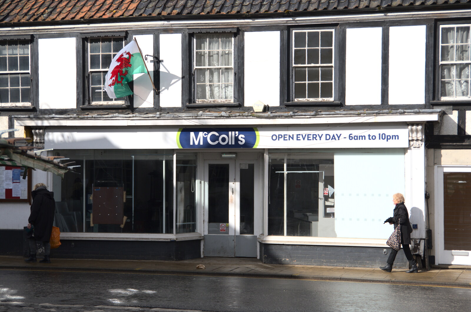 Lunch in Harleston, Norfolk - 1st March 2023: Another McColl's has closed down