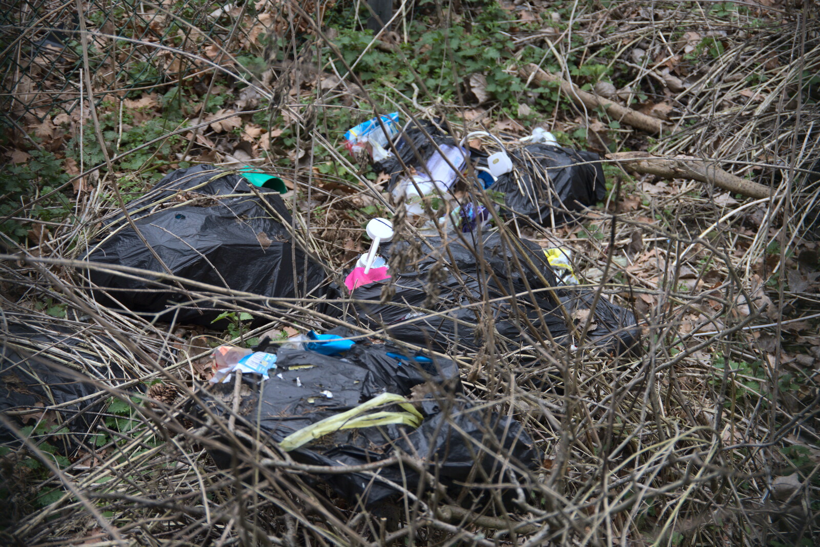 A Short Walk in the Woods, Eye, Suffolk - 4th March 2023: Some scumbag's been fly-tipping