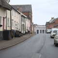 Looking up Magdalen Street, A Short Walk in the Woods, Eye, Suffolk - 4th March 2023