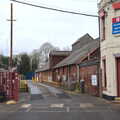 The old railway buildings by the chicken factory, A Short Walk in the Woods, Eye, Suffolk - 4th March 2023