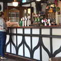 Isobel at the bar of the Bell Inn, A Postcard from Thetford, Norfolk - 15th March 2023
