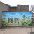 Dads Army mural on the back of the Carnegie Rooms, A Postcard from Thetford, Norfolk - 15th March 2023
