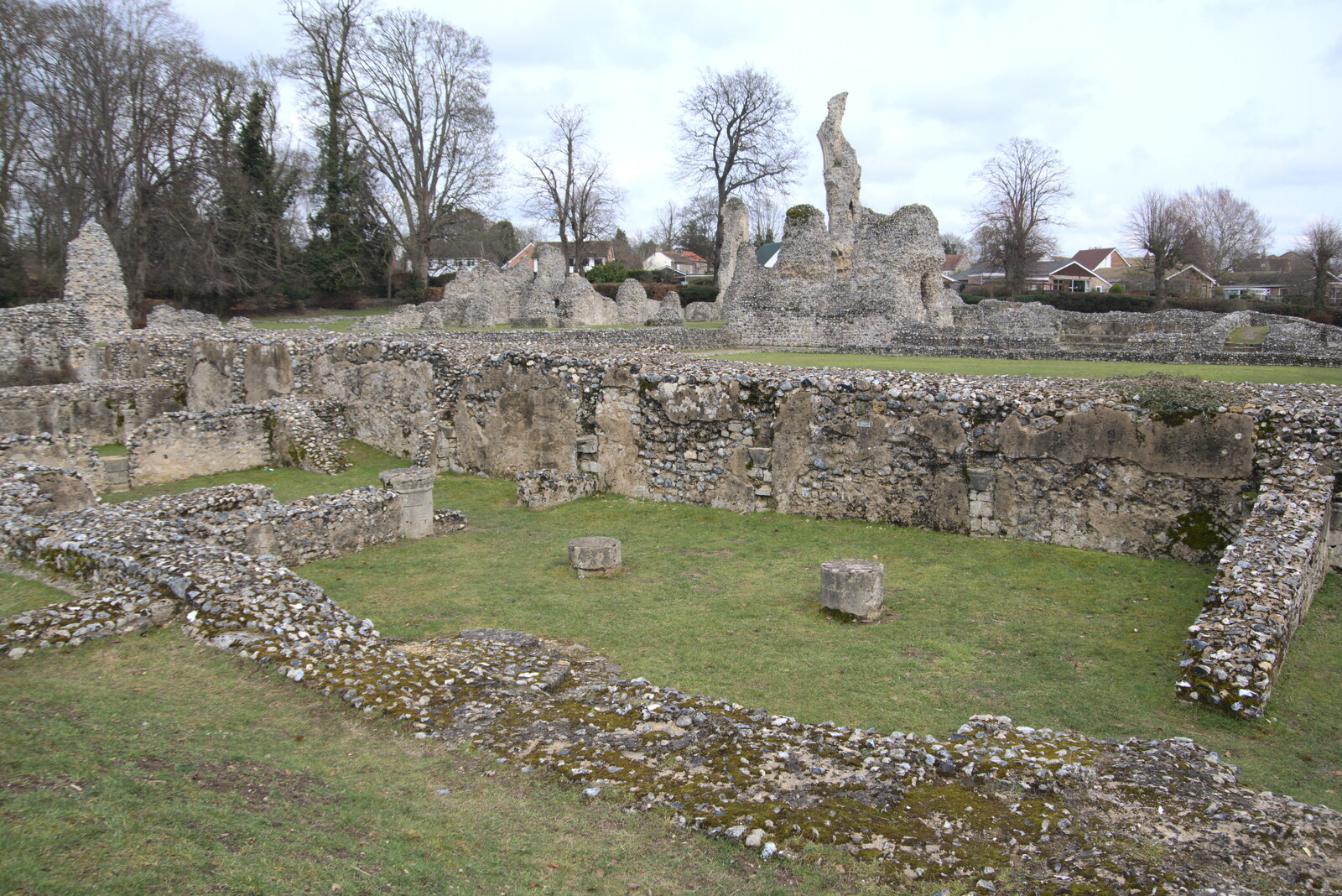 More ruins of the old abbey from A Postcard from Thetford, Norfolk - 15th March 2023