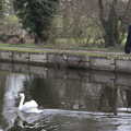 A Death Eater walks the path along the Little Ouse, A Postcard from Thetford, Norfolk - 15th March 2023