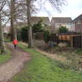 We walk back past a housing estate, A Postcard from Thetford, Norfolk - 15th March 2023