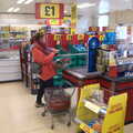 The checkouts of Iceland in Thetford, A Postcard from Thetford, Norfolk - 15th March 2023