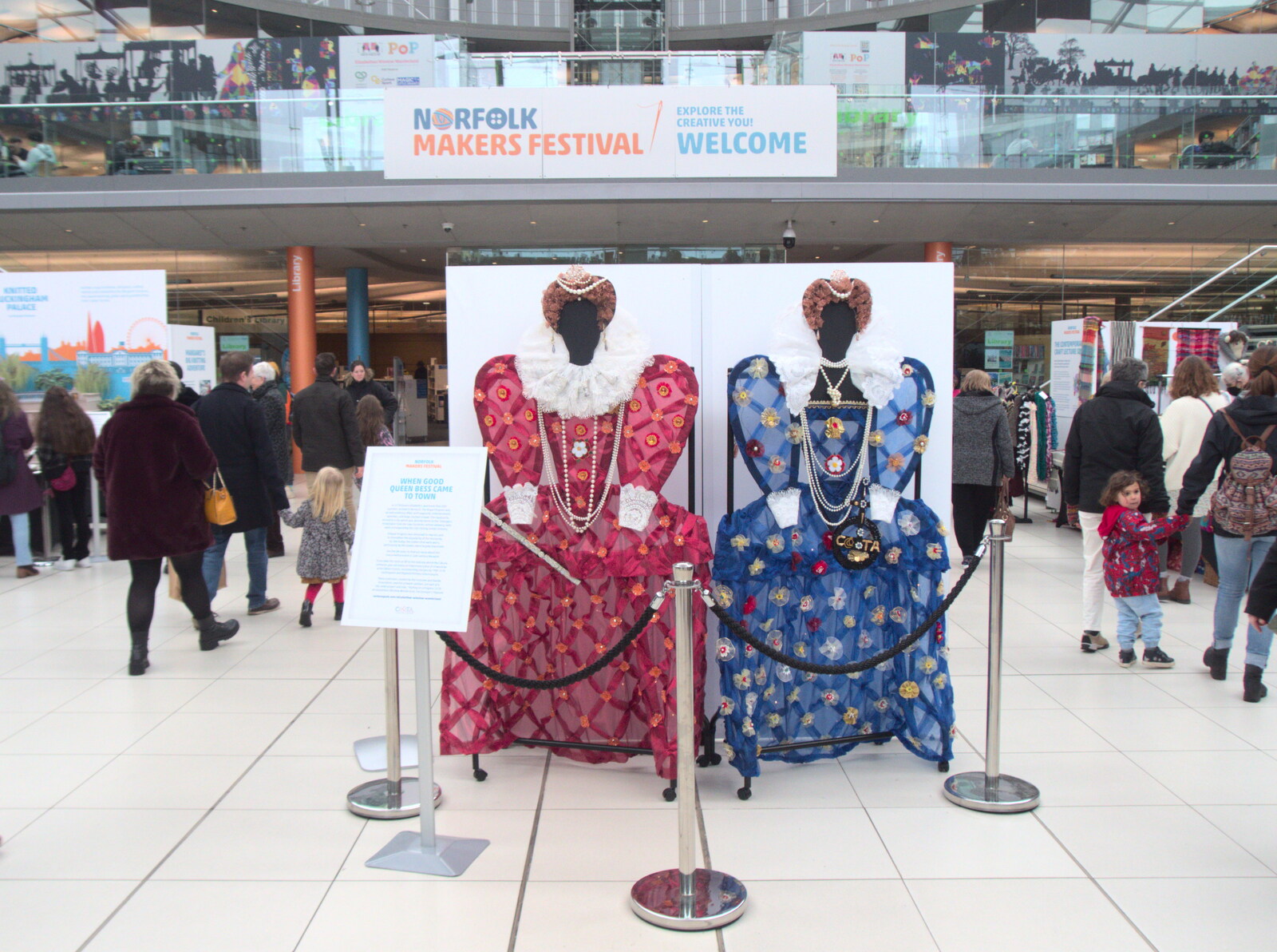 A couple of Elizabethan dressed from It's a Stitch Up: A Trip to Norwich, Norfolk - 18th March 2023