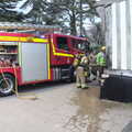 The corner of Dolphin House had been on fire, Dolphin House Fire and an Escape Room, Diss and Norwich - 26th March 2023
