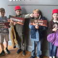 Harry's gang after completing the escape room, Dolphin House Fire and an Escape Room, Diss and Norwich - 26th March 2023