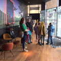Milling around in the foyer at Escape Hunt, Dolphin House Fire and an Escape Room, Diss and Norwich - 26th March 2023