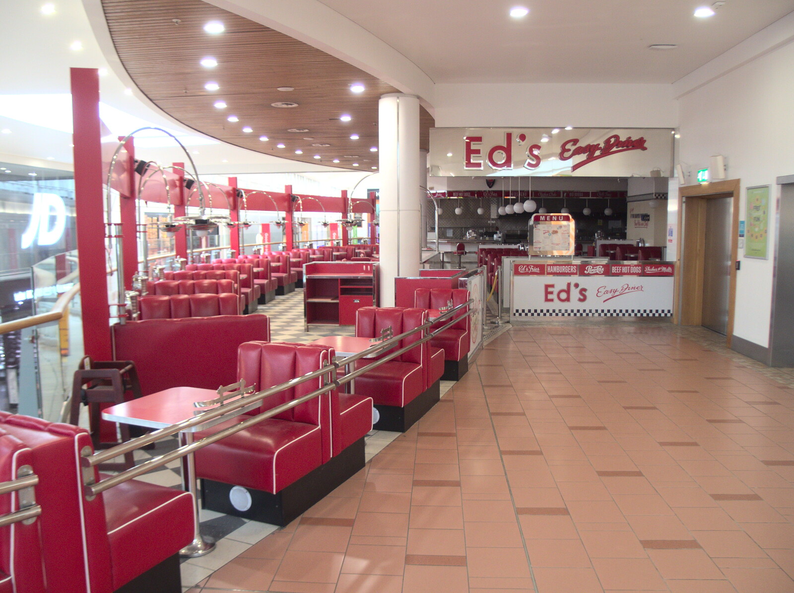 The very-closed Ed's Easy Diner from Dolphin House Fire and an Escape Room, Diss and Norwich - 26th March 2023