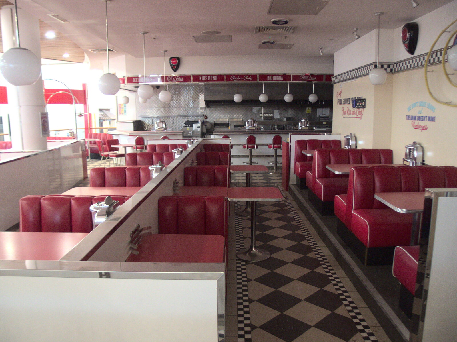 The retro Ed's Easy Diner from Dolphin House Fire and an Escape Room, Diss and Norwich - 26th March 2023