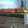 There's a pair of Class 90 locos at Ipswich, A Day in New Milton, Hampshire - 3rd April 2023