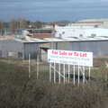 The old Xylotol/Wardle-Storey site is for sale, A Day in New Milton, Hampshire - 3rd April 2023