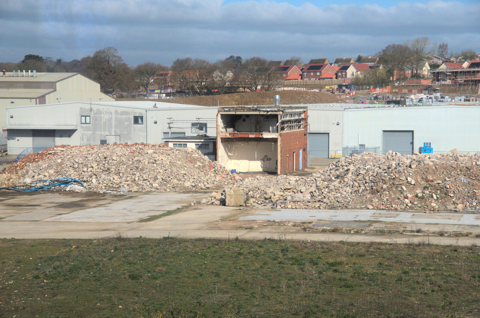 Not much remains of the old factory site from A Day in New Milton, Hampshire - 3rd April 2023
