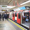 On the tube at Oxford Circus, A Day in New Milton, Hampshire - 3rd April 2023