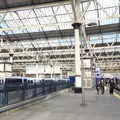 Platform 8 at Waterloo and the Bournemouth train, A Day in New Milton, Hampshire - 3rd April 2023