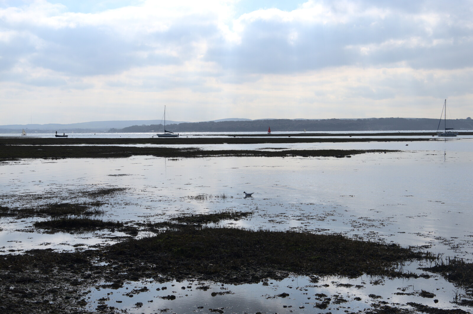 A view over the sea towards the Isle of Wight from A Day in New Milton, Hampshire - 3rd April 2023
