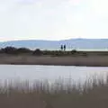 More walkers on the raised path, A Day in New Milton, Hampshire - 3rd April 2023