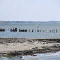 A small dinghy scuds about on the Solent, A Day in New Milton, Hampshire - 3rd April 2023