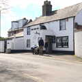 A safe is being hauled out of the Gun Inn, A Day in New Milton, Hampshire - 3rd April 2023