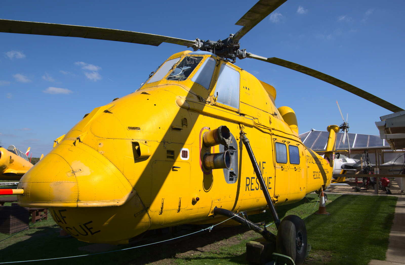 A Westland Wessex, in RAF rescue livery from A Day in New Milton, Hampshire - 3rd April 2023